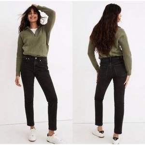 Madewell tomboy straight lunar wash jeans